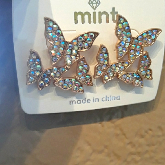 Butterfly Post Earrings - Picture 7 of 9